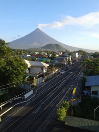 Mayon Voclano as seen from my Legazpi window